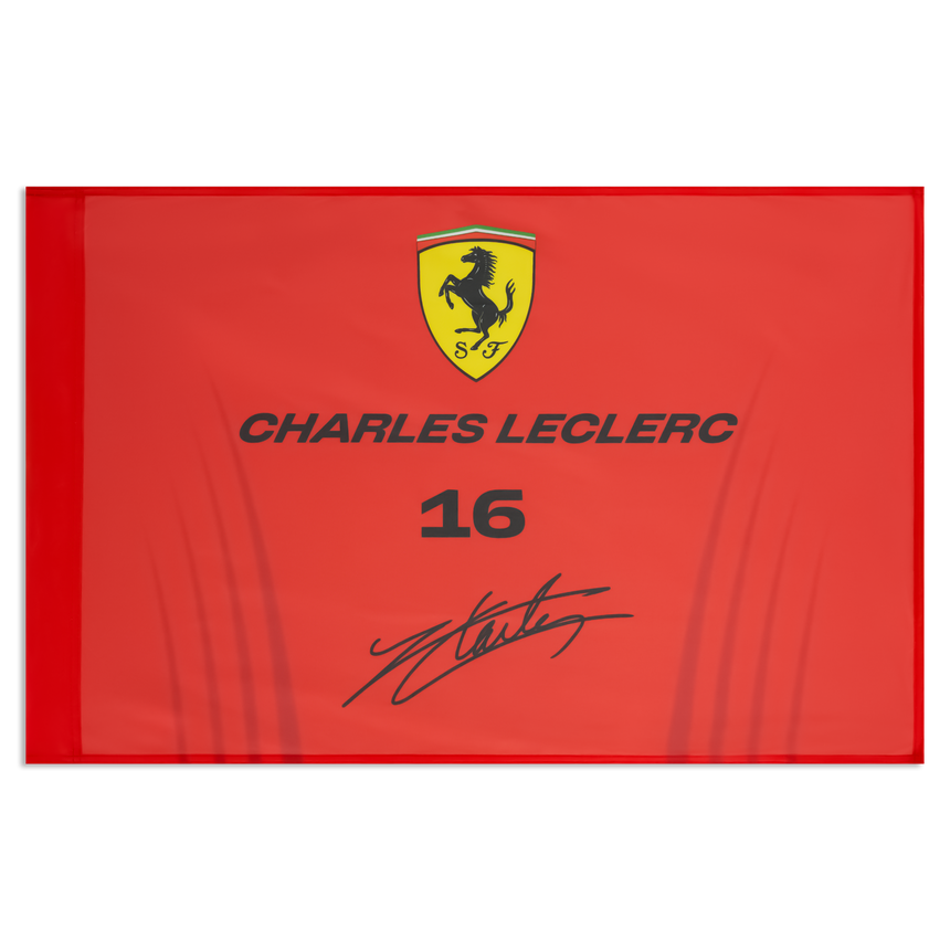 Scuderia Ferrari F1 Team PUMA 2026 Red Charles LeClerc 3x2 Supporter Fan Flag