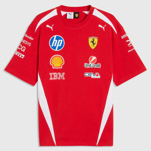Scuderia Ferrari F1 Team PUMA 2026 Official License Red Driver Tee Shirt