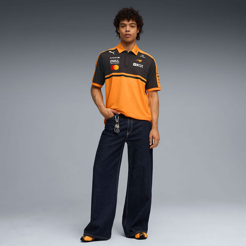 Mclaren F1 Team PUMA 2026 Officially Licensed Papaya Polo Tee Shirt