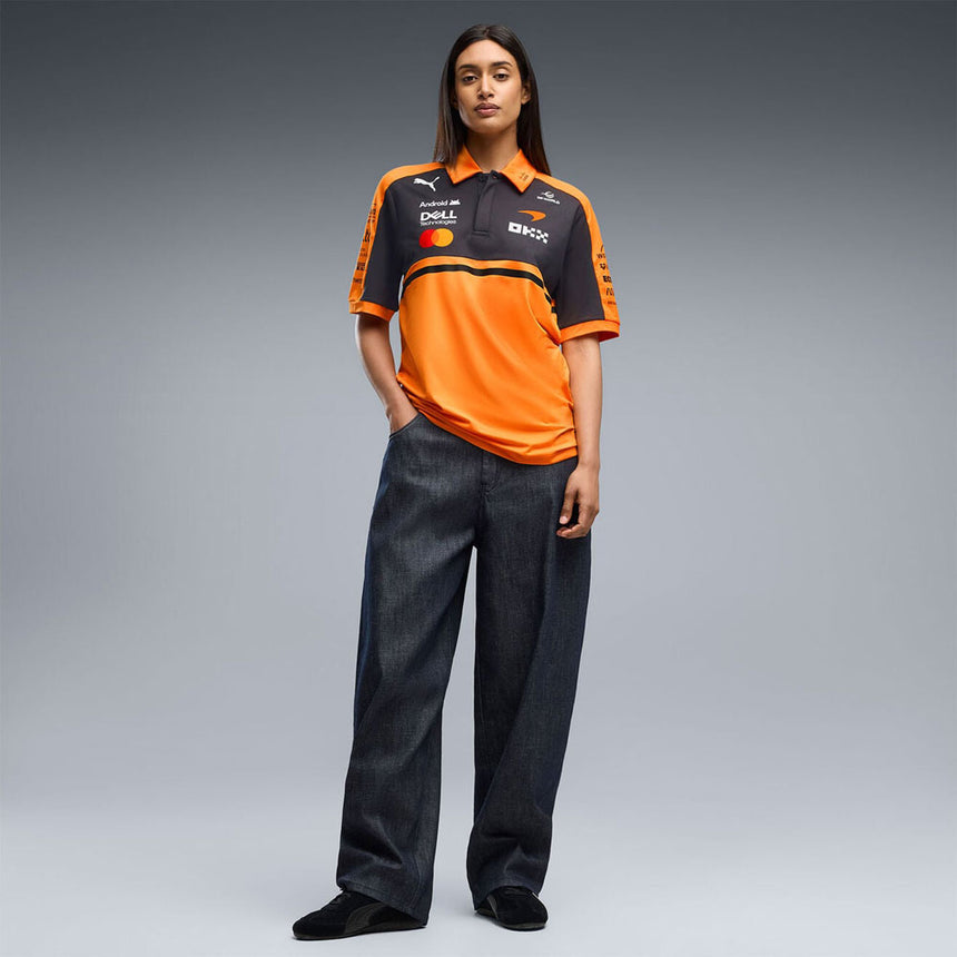 Mclaren F1 Team PUMA 2026 Officially Licensed Papaya Polo Tee Shirt