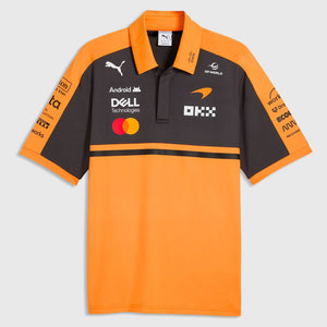 Mclaren F1 Team PUMA 2026 Officially Licensed Papaya Polo Tee Shirt