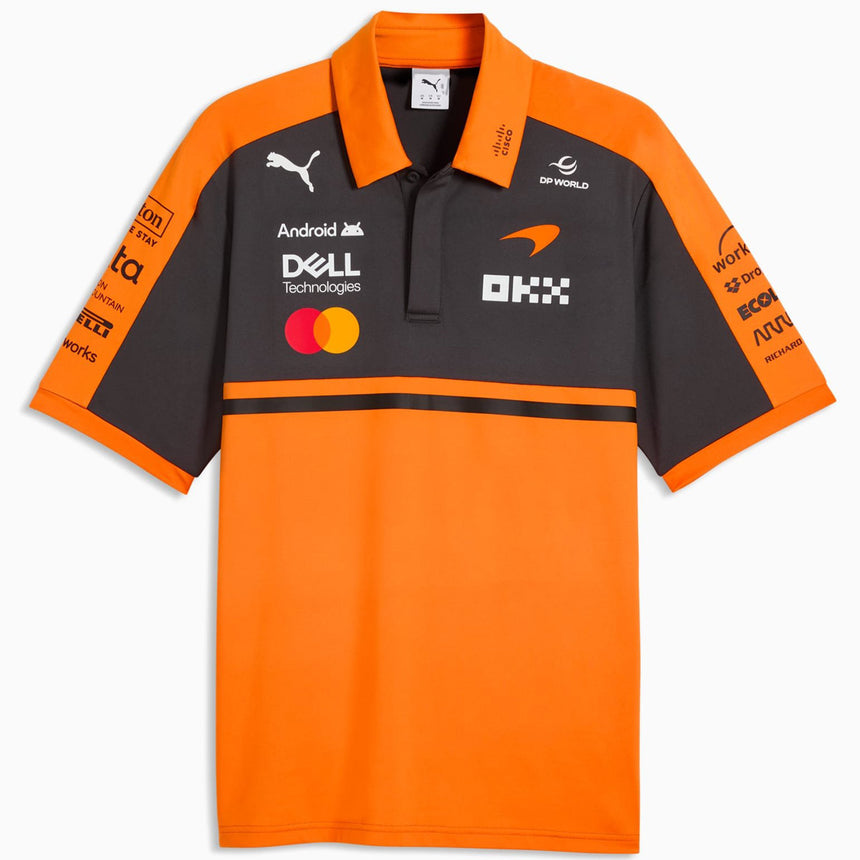 McLaren F1 Team PUMA 2026 Official Licensed Papaya Team Polo Tee Shirt