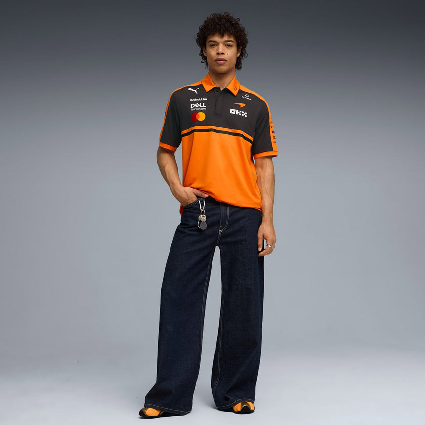McLaren F1 Team PUMA 2026 Official Licensed Papaya Team Polo Tee Shirt