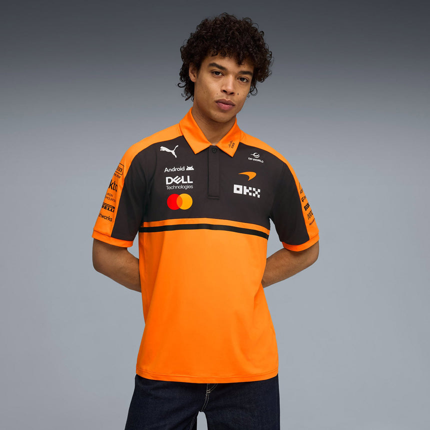 McLaren F1 Team PUMA 2026 Official Licensed Papaya Team Polo Tee Shirt