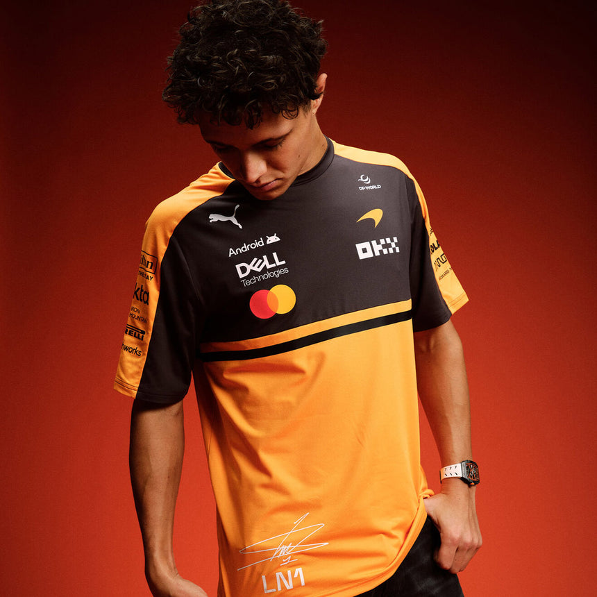 McLaren F1 Team PUMA 2026 Official Licensed Papaya Lando Norris #1 Tee Shirt