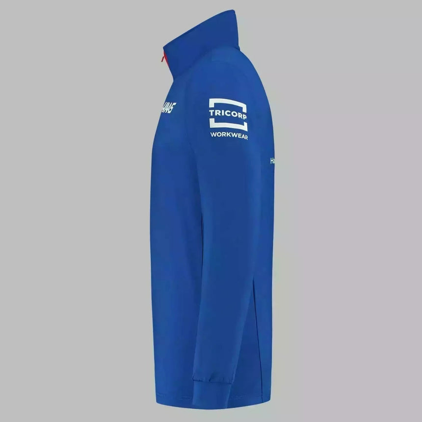 Haas F1 Team Official Licensed Blue 1/4 Zip Sweatshirt