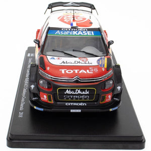 IXO 1:24 Citroen C3 WRC Sebastien Loeb Rally RACC Catalunga-Costa Daurada 2018