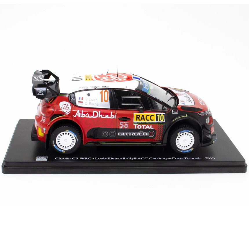 IXO 1:24 Citroen C3 WRC Sebastien Loeb Rally RACC Catalunga-Costa Daurada 2018