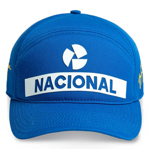 Ayrton Senna Blue Original Nacional Front Logo Adjustable Fit Cap