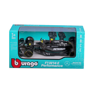 Burago 1:43 Mercedes AMG Petronas F1 Team Lewis Hamilton Window Box Model