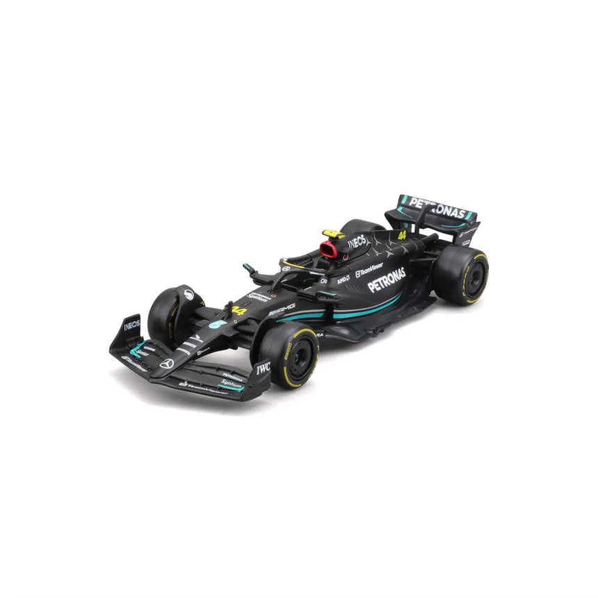 Burago 1:43 Mercedes AMG Petronas F1 Team Lewis Hamilton Window Box Model