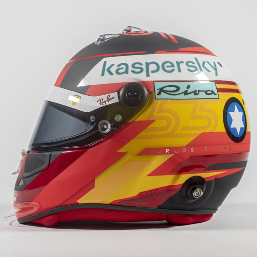 Carlos Sainz 1:1 Scale Scuderia Ferrari Formula 1 Schuberth SF3 ABP 2021 Helmet