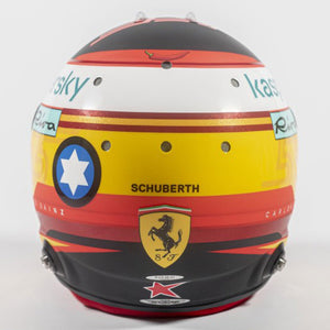 Carlos Sainz 1:1 Scale Scuderia Ferrari Formula 1 Schuberth SF3 ABP 2021 Helmet