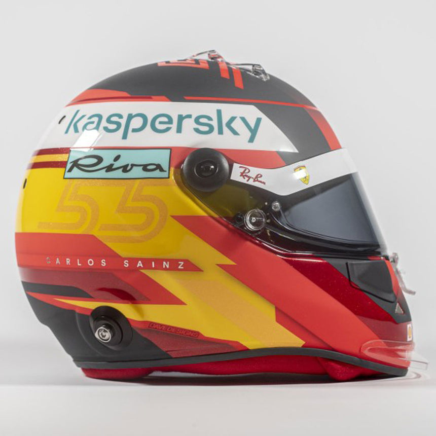Carlos Sainz 1:1 Scale Scuderia Ferrari Formula 1 Schuberth SF3 ABP 2021 Helmet