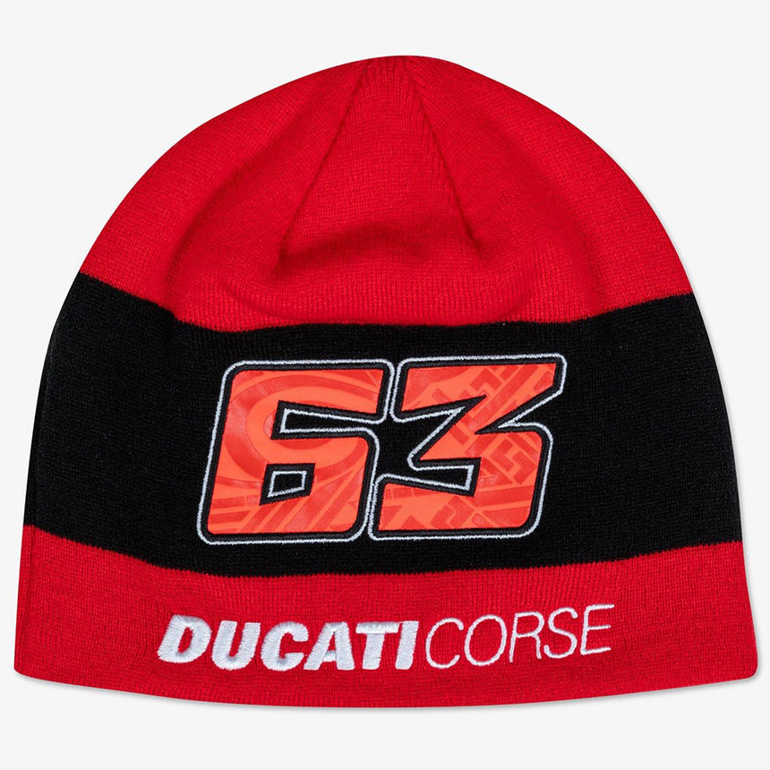 Francesco Bagnaia #63 Ducati Corse Official Beanie Hat
