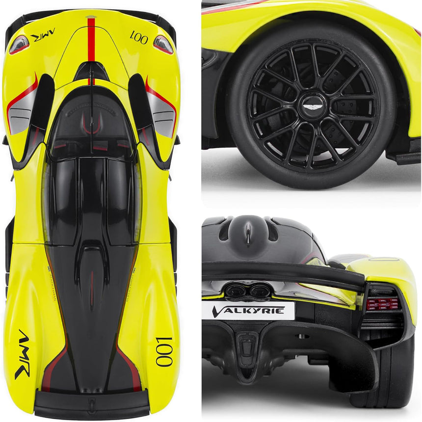 Aston Martin Racing AMR 1:18 Valkyrie Lime Green Diecast Model Car