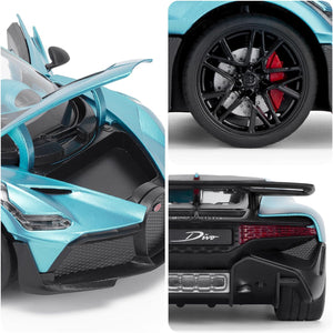Bugatti Divo 1:18 Scale Sky Blue Diecast Model Car