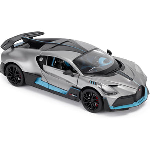 Bugatti Divo 1:18 Scale Grey Diecast Model Car