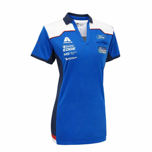Ford Performance Ladies Blue GT Travel Polo Tee Shirt