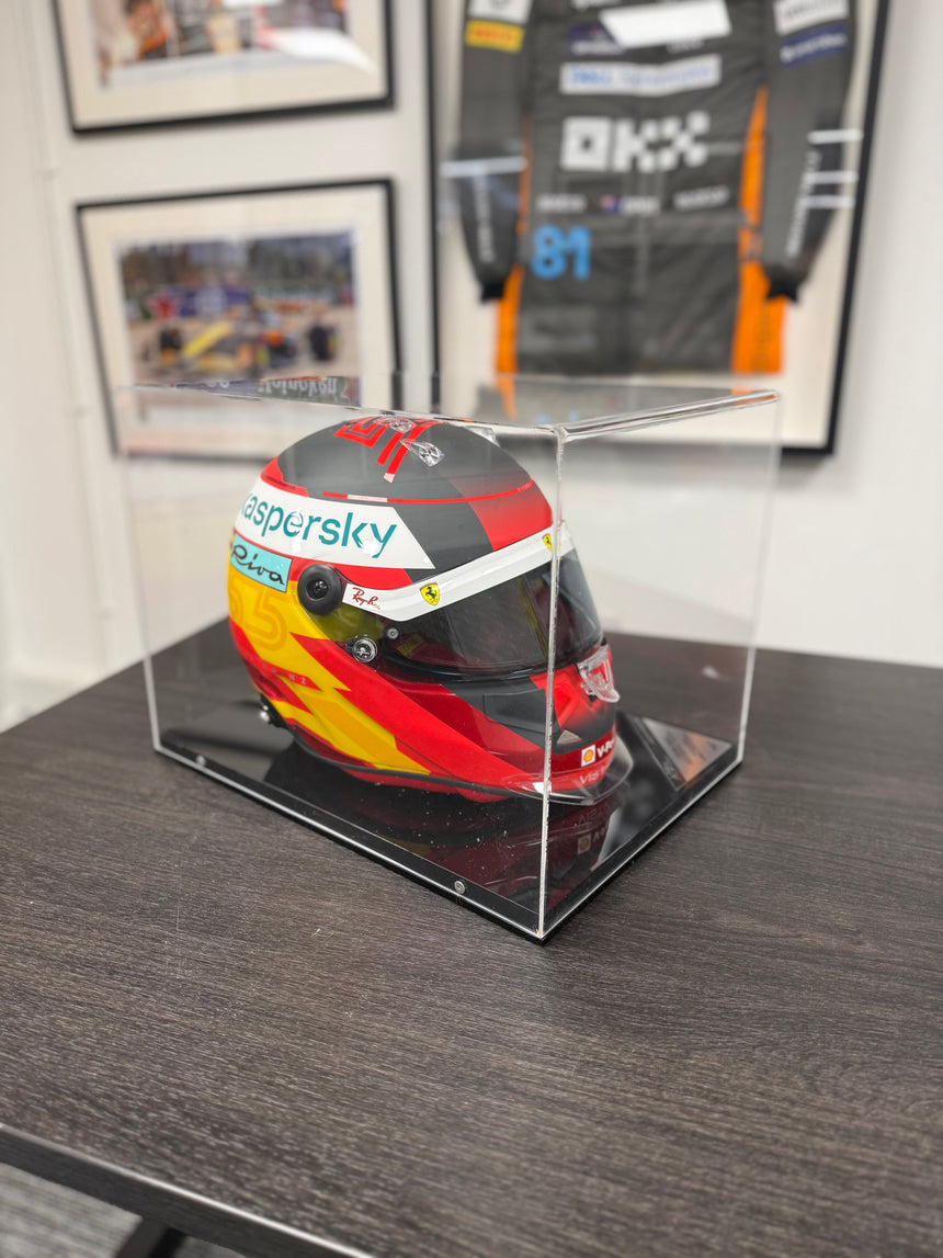 Carlos Sainz 1:1 Scale Scuderia Ferrari Formula 1 Schuberth SF3 ABP 2021 Helmet