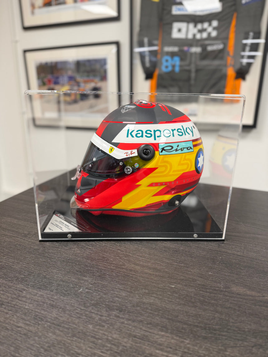 Carlos Sainz 1:1 Scale Scuderia Ferrari Formula 1 Schuberth SF3 ABP 2021 Helmet