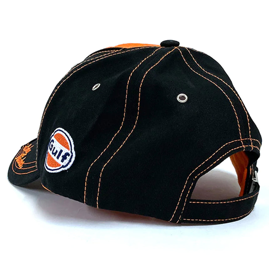 Grandprix Original Gulf Lucky Number 69 Black/Orange Adjustable Size Baseball Cap