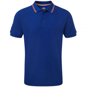 Gulf Racing Blue Team Polo with Iconic Racing Stripes & Gulf Logo