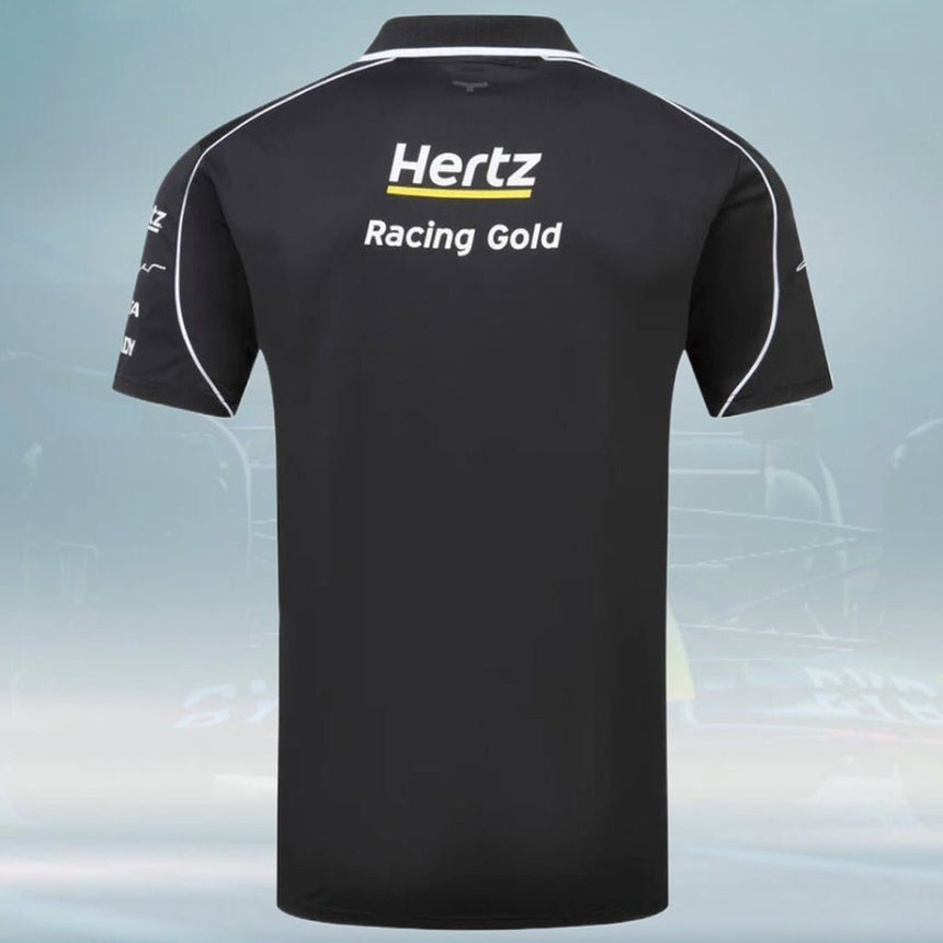 Hertz Team Jota Official Black Team Polo Tee Shirt