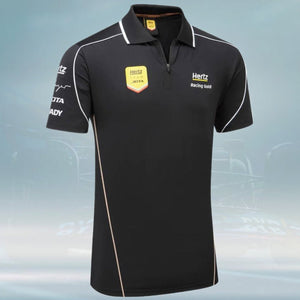 Hertz Team Jota Official Black Team Polo Tee Shirt