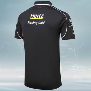 Hertz Team Jota Official Black Team Polo Tee Shirt