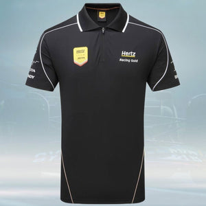 Hertz Team Jota Official Black Team Polo Tee Shirt