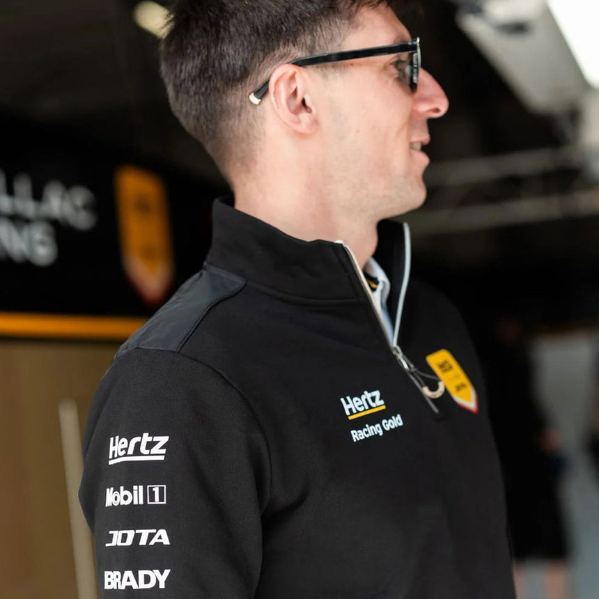 Hertz Team Jota Official Black Team 1/4 Zip Sweatshirt