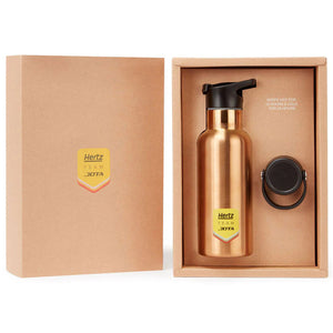 Hertz Team Jota Official Gold Logo Water Bottle & Gift Box
