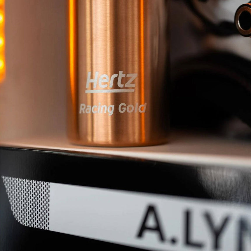 Hertz Team Jota Official Gold Logo Water Bottle & Gift Box