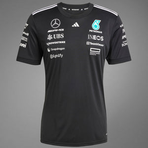 Mercedes-AMG Petronas F1 Team Black Adidas Drivers Tee Shirt