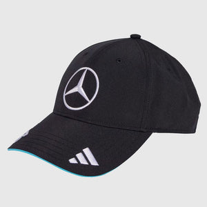 Mercedes AMG F1 Team 2025 Black George Russell #63 Adidas Adjustable Fit Cap