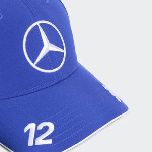 Mercedes F1 Team 2025 Blue Kimi Antonelli #12 Adidas Adjustable Fit Cap