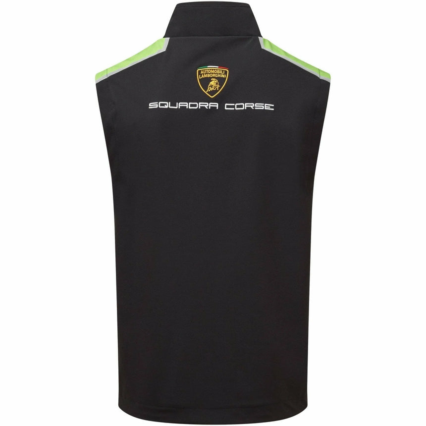 Lamborghini Squadra Corse Officially Licensed Black Padded Team Gilet Jacket
