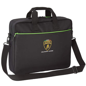 Lamborghini Squadra Corse Officially Licensed Black Team Business Laptop Bag