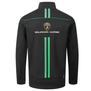 Lamborghini Squadra Corse Officially Licensed Black Drivers Softshell Jacket