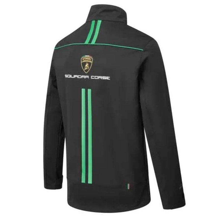 Lamborghini Squadra Corse Officially Licensed Black Drivers Softshell Jacket
