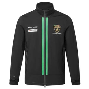 Lamborghini Squadra Corse Officially Licensed Black Drivers Softshell Jacket