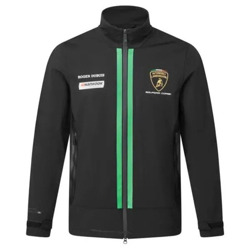 Lamborghini Squadra Corse Officially Licensed Black Drivers Softshell Jacket