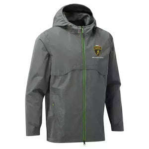 Lamborghini Squadra Corse Officially Licensed Grey Travel Lightweight Jacket