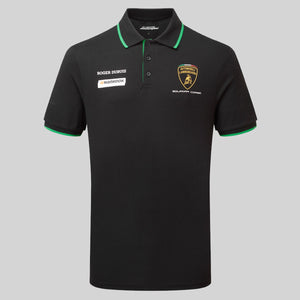 Lamborghini Squadra Corse Officially Licensed Black Kids Team Polo Tee Shirt