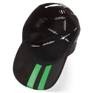 Lamborghini Squadra Corse Officially Licensed Kids Black Team Baseball Cap