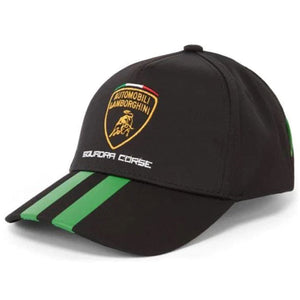 Lamborghini Squadra Corse Officially Licensed Kids Black Team Baseball Cap