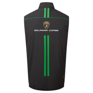 Lamborghini Squadra Corse Black Padded Officially Licensed Team Gilet Jacket