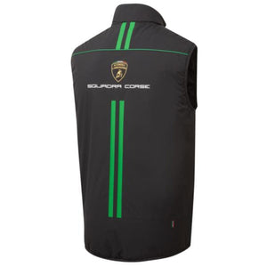 Lamborghini Squadra Corse Black Padded Officially Licensed Team Gilet Jacket
