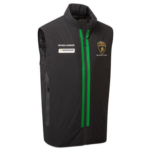 Lamborghini Squadra Corse Black Padded Officially Licensed Team Gilet Jacket